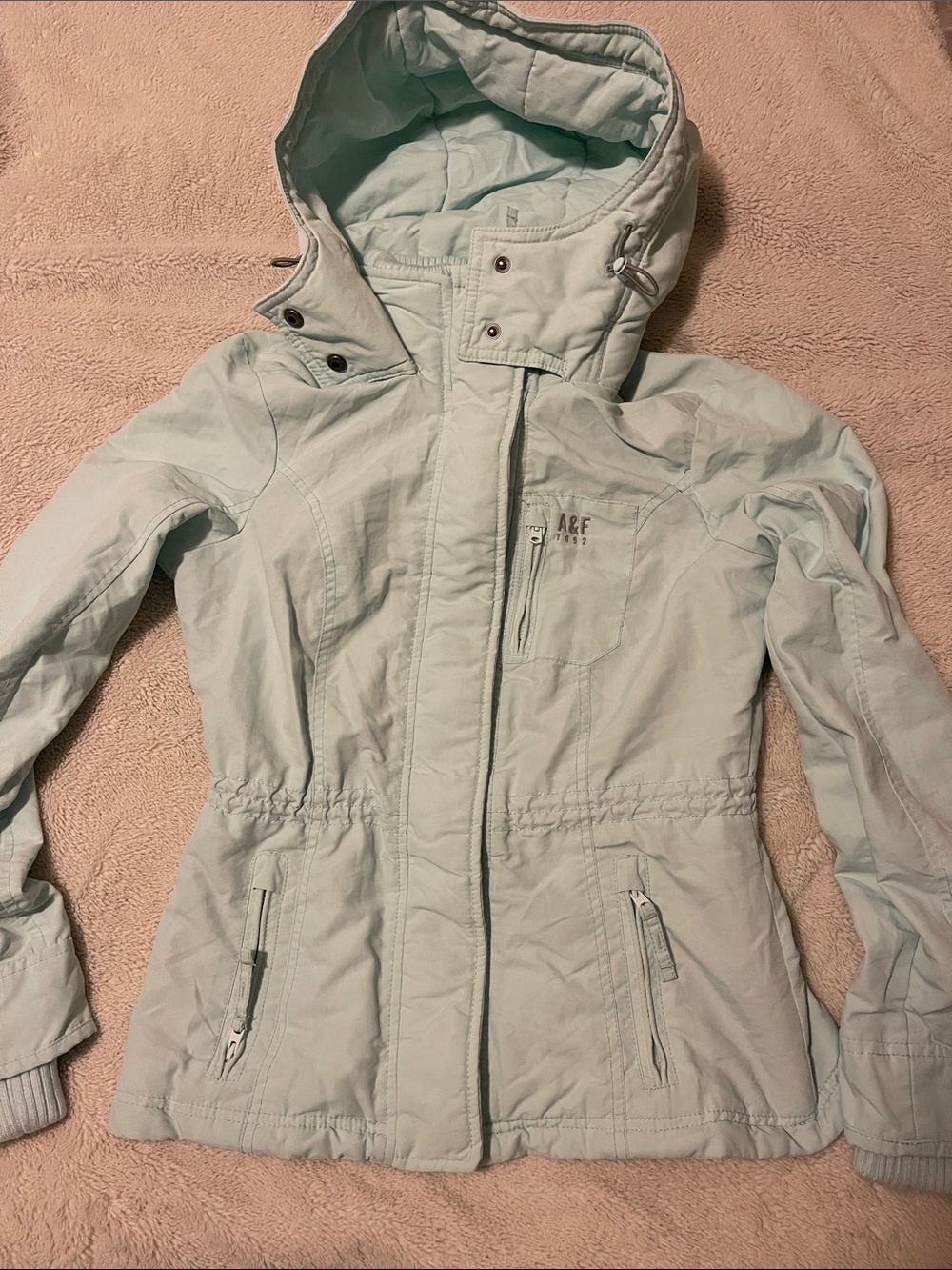 Abercrombie & Fitch Mint Hooded Women's S Jacket